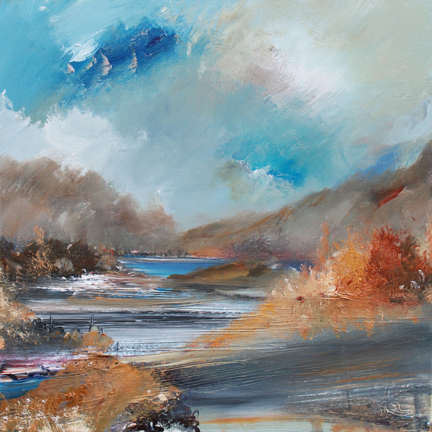 'Autumn at the River' by artist Rosanne Barr